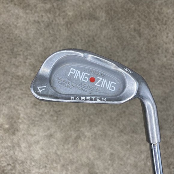 Ping Zing 4 Iron Red Dot -Precision Rifle 5.5 Stiff Steel Shaft- 1° Flat Mens RH - Picture 3 of 14